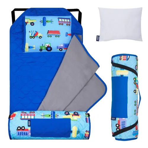 Vista 12 de Wildkin - Tapete para tomar la siesta, moderno y todo en uno, con almohada para infantes (niñas o niños), tamaño perfecto para la guardería