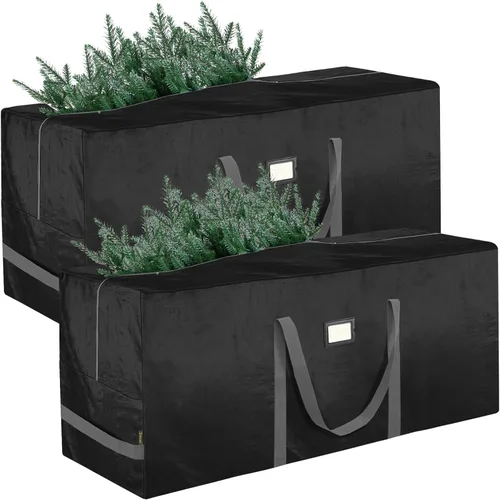 Vista 11 de BALEINE - Bolsa para guardar árbol de Navidad de 9 pies, bolsa extra grande de alta resistencia para árbol de Navidad artificial con asas reforzadas