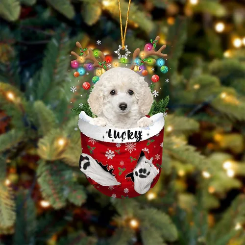 Vista 34 de Adorno de Navidad personalizado para perro Airedale Terrier en bolsillo de nieve, adorno para árbol de Navidad, idea de regalo para amantes