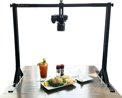 Vista 10 de Glide Gear OH 50 - Soporte superior para DSLR, iPhone, brazo de 36 pulgadas, extensión de trípode, cabeza esférica, metal resistente