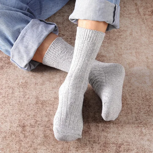 Vista 3 de Nimalpal 5 Pairs Wool Socks - Wool Socks for Women Men Boot Socks Hiking Socks , Thick Knit Warm Long Socks