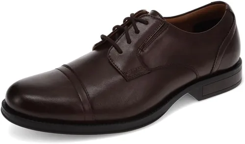 Vista 9 de DOCKERS Garfield - Zapatos de vestir para hombre, zapatos Oxford con punta de casquillo Negro