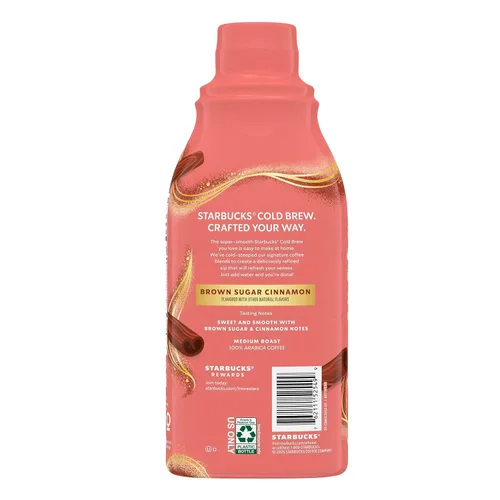 Vista 10 de Starbucks Cold Brew Concentrado de café, café helado con sabor a canela y azúcar morena endulzada, 32 onzas líquidas