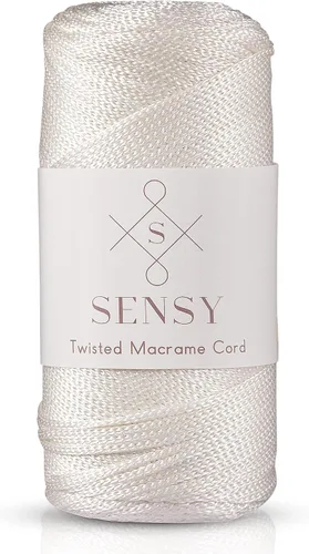 Vista 85 de Sensy Premium 2mm 229.5 metros de cuerda de poliéster 100% cordón de polipropileno Cordón de macramé 2mm Cordón para bolso de crochet Hilo