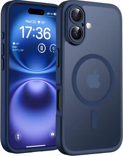 Vista 273 de TOCOL Funda para iPhone 11, compatible con Magsafe, protección completa de cámara, imanes integrados, protección contra caídas, funda translúcida