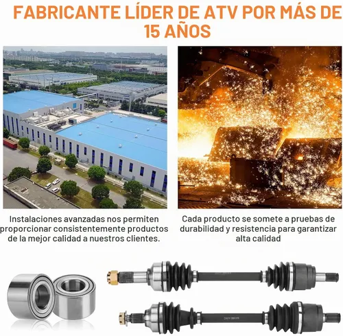 Vista 5 de Eje CV delantero con rodamiento para Honda Foreman 500/Foreman Rubicon 500 2014 2015 2016 2017 2018 44250-HR4-A21, 44250-HR4-A22 ATV ejes