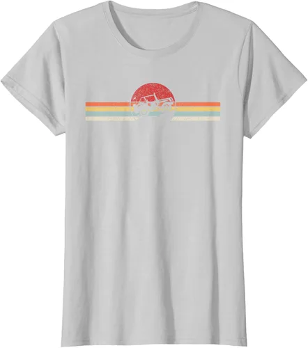Vista 21 de Camiseta retro vintage Off Road 4X4 Negro