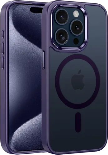Vista 103 de FNTCASE para Samsung Galaxy Z Fold 7 Estuche Magnético: Funda de Teléfono Celular con Textura Mate Translúcida, Protección contra Caídas de Grado