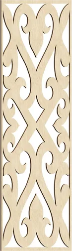 Vista 149 de Keene Paneles de pared decorativos de madera con calado, 9 3/8 pulgadas de ancho x 24 3/8 pulgadas de alto x 1/4 de alto, abedul Birch