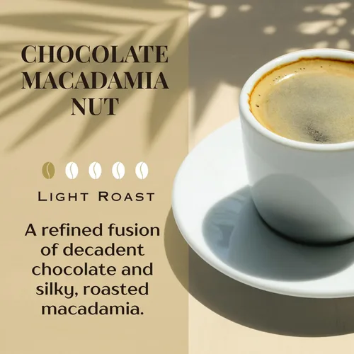 Vista 2 de ROYAL KONA COFFEE - Café molido tostado medio, sabor a chocolate y macadamia, 8 onzas