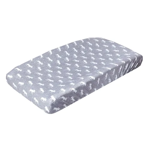 Vista 23 de Copper Pearl Funda de punto prémium para cambiador: suave, elegante y universal para todos los cambiadores de pañales estándar, fundas de cambiador