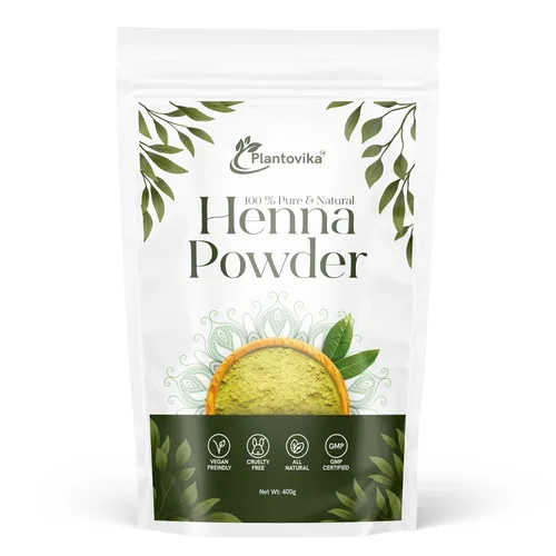 Vista 7 de Polvo de henna 100% natural y puro/Lawsonia Inermis para el cabello, color rojo anaranjado, triple desplazamiento, pasta de henna suave y conos, sin