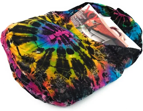 Vista 6 de Kraft4Life - Bolso bandolera estilo hipster estilo hippie estilo bohemio tailandés de algodón