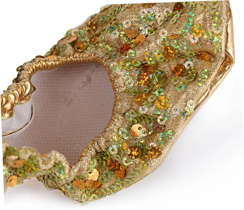 Vista 8 de jojofuny 1 par de zapatos latinos de danza del vientre, zapatos de danza contemporánea, calcetines para niñas y niñas, calcetines de ballet