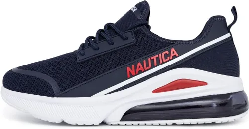 Vista 2 de Nautica Tenis deportivos para hombre Air Cushion con cordones Calzado deportivo ligero y cómodo para uso diario y entrenamiento de fitness
