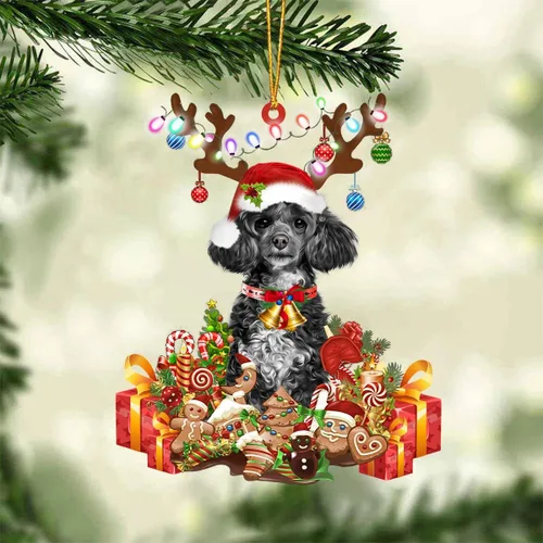 Vista 31 de Nazenti Adorno de Navidad personalizado de reno de Alaskan Malamute – Adorno de perro personalizado para amantes de las mascotas, acrílico plano