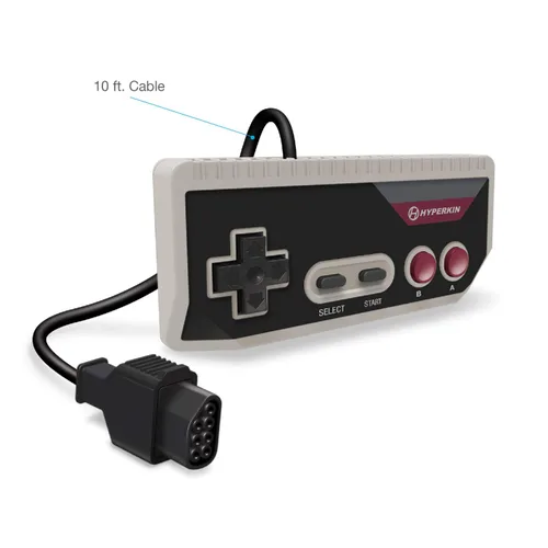 Vista 5 de Hyperkin "Cadet" Premium Controller for NES with 10 ft. Cable (Gray)