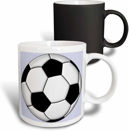Vista 10 de 3dRose Soccer Ball Champ - Taza negra de dos tonos (11 oz)