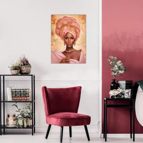 Vista 76 de Arte de pared afroamericano, decoración de rey y reina bailarín negro para sala de estar, arte de pareja de amor negro para dormitorio, lienzo