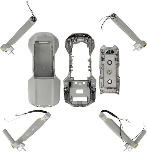 Vista 2 de SeiZed Body Shell Set for DJI Mavic Air 2 Arms Middle Frame Bottom Shell Upper Front Cover Repair Spare Parts (Color : Arms Combo)