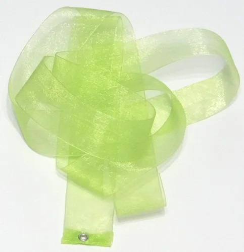 Vista 2 de 6' Lime Green Ribbon Wand with additional 6' ribbon of choice