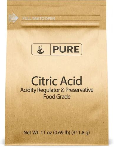 Vista 4 de PURE ORIGINAL INGREDIENTS Paquete de ácido málico y ácido cítrico, grado alimenticio, sabor agrio