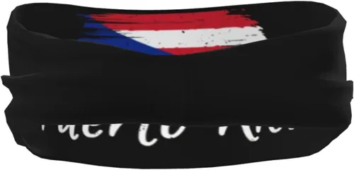 Vista 3 de Lindas y divertidas diademas de entrenamiento con bandera de Puerto Rico para mujeres y hombres, bandera, entrenamiento, deportes, yoga, correr