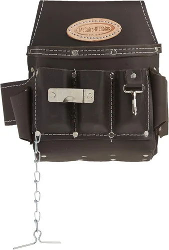 Vista 2 de McGuire-Nicholas 526-CC Marrón Profesional Electrician'S Bolsa, cuero curtido al aceite