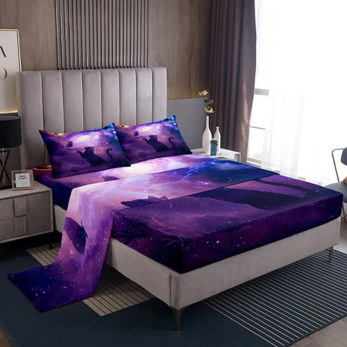 Vista 11 de Juego de sábanas para niños estilo vaquero occidental tamaño individual, juego de ropa de cama con diseño geométrico de cactus, decoración
