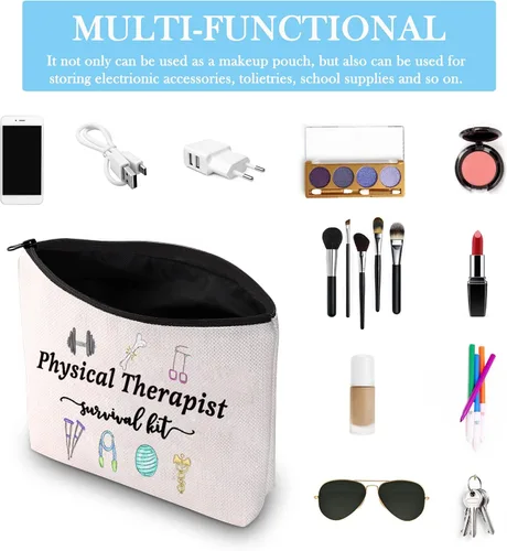 Vista 3 de GJTIM Physical Therapist Gift PT Apreciation Thank You Gift Physical Therapist Survival Kit Bolsa de maquillaje