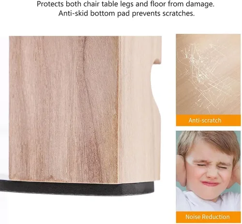Vista 5 de DOITOOL 16 almohadillas adhesivas para patas de silla, protectores de suelo para patas de mesa, fundas para muebles