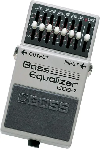Vista 3 de BOSS GEB-7 Pedal de guitarra ecualizador de bajo gráfico de siete bandas
