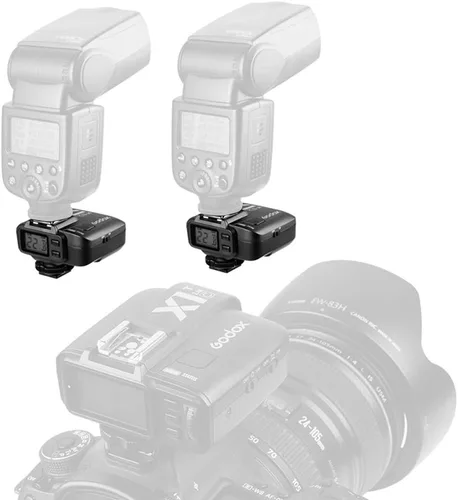 Vista 4 de Godox X1C E-TTL Receptor de flash inalámbrico de alta velocidad 1/8000s compatible con cámaras Canon con CONXTRUE USB LED (X1R-C)