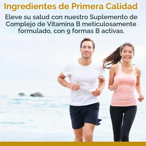 Vista 3 de Premier Research Labs Complete B - Suplemento complejo de vitamina B para una salud óptima Suplemento de vitamina B con biotina 9 vitaminas B