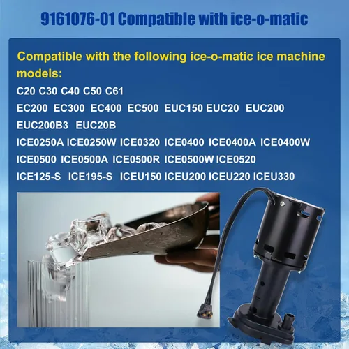 Vista 4 de 9161076-01 Bomba de agua compatible con modelos de máquina de hielo ice-o-matic reemplazar hartell GPP-1MH-1P HRIM-21-115 803338 115V 1550RPM