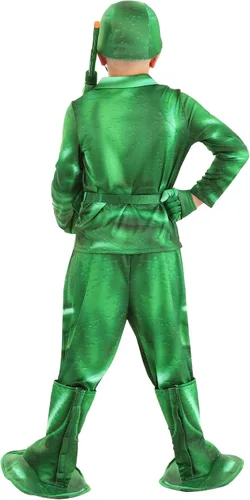 Vista 4 de Plastic Army Man Costume for Kids