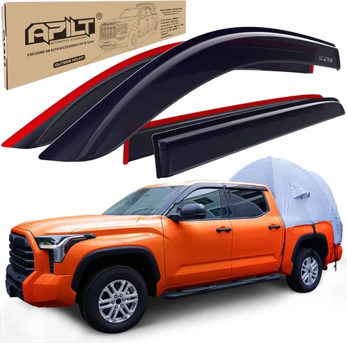 Vista 12 de Deflectores contra viento y lluvia montados en el exterior, viseras para ventanas para Toyota RAV4 2019-2025 de tamaño completo, deflectores