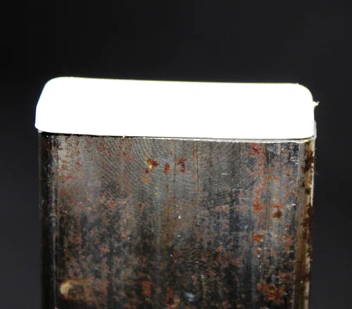 Vista 8 de Tapa rectangular blanca de plástico de 1/2 x 1-1/2 pulgadas, tapón de acabado, tapa de extremo de tubo de tubo, universal para silla duradera (2)