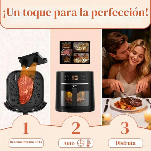 Vista 3 de Freidora de aire inteligente de 8.5 cuartos con cámara de alimentos