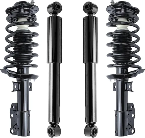 Vista 85 de Detroit Axle - Kit de amortiguadores de 4 puntales para Ford Escape 14-19, 2 puntales delanteros con resorte helicoidal 2 amortiguadores traseros