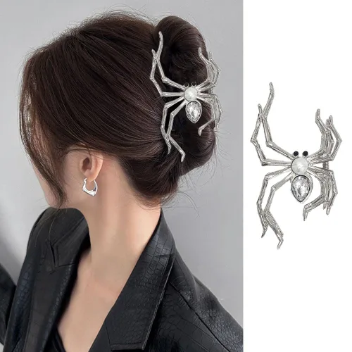 Vista 14 de ROMODIYA Pinza para el pelo de araña, clip de metal negro con diseño, accesorios para el cabello para cabello fino/grueso, gran agarre fuerte