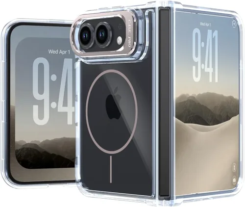 Vista 11 de Funda magnética para iPhone Duo, transparente, negra Negro