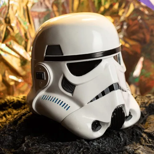 Vista 4 de Imperial Stormtrooper - Máscara de casco para adultos y niños, color negro