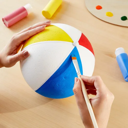 Vista 2 de Juvale Sphere Craft - Bolas de espuma de poliestireno blanco de 7.5 pulgadas, paquete de 2 unidades para proyectos de bricolaje, centros de mesa