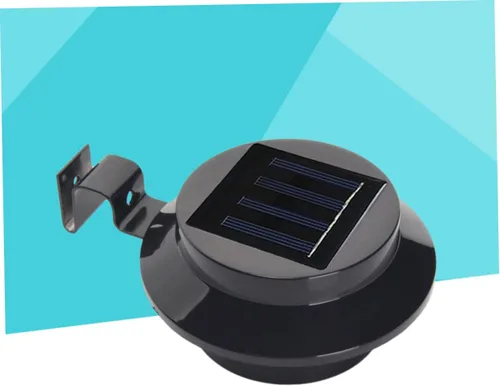 Vista 2 de OSALADI 3 luces solares para valla resistente a la intemperie para jardín y camino automático encendido/apagado