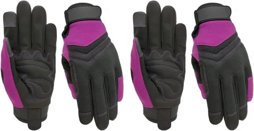 Vista 43 de Guantes de jardinería a prueba de espinas y resistentes a pinchazos con agarre, guante de jardín para mujer, regalos de cuero para trabajo