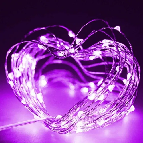 Vista 3 de Twinkle Star - Cadena de luces de hadas, 100 LED de 33 pies, funciona con pilas, impermeables con control remoto, temporizador y 8 modos