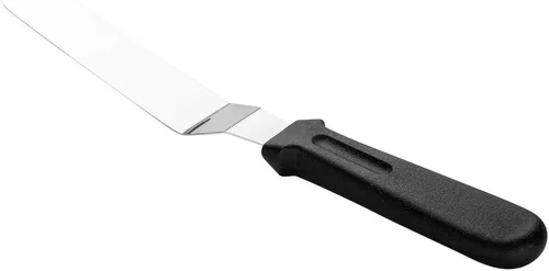 Vista 2 de Restaurantware Met Lux - Espátula de 10.5 x 1.3 pulgadas, 1 espátula de glaseado en ángulo, mango de plástico, hoja de 6 pulgadas, cuchillo