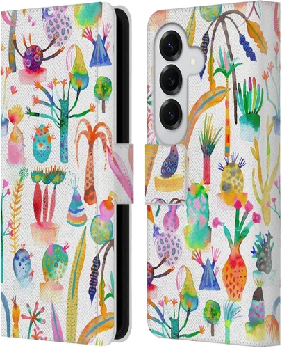 Vista 234 de Head Case Designs Officially Licensed Ninola Brushstrokes Black Summer Patterns Leather Wallet Case Compatible with Samsung Galaxy A07 4G