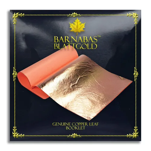 Vista 8 de Barnabas Blattgold Hoja de plata de imitación, patente de transferencia [25 hojas, 5.5 pulgadas], hoja de lámina de metal para pintura, artes